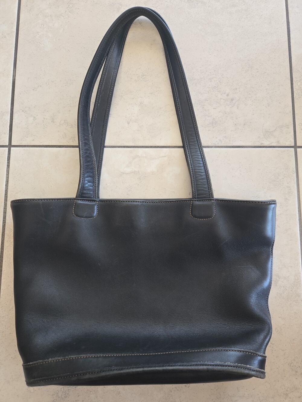 Vintage COACH Handbag 9302 Leather Black Vintage